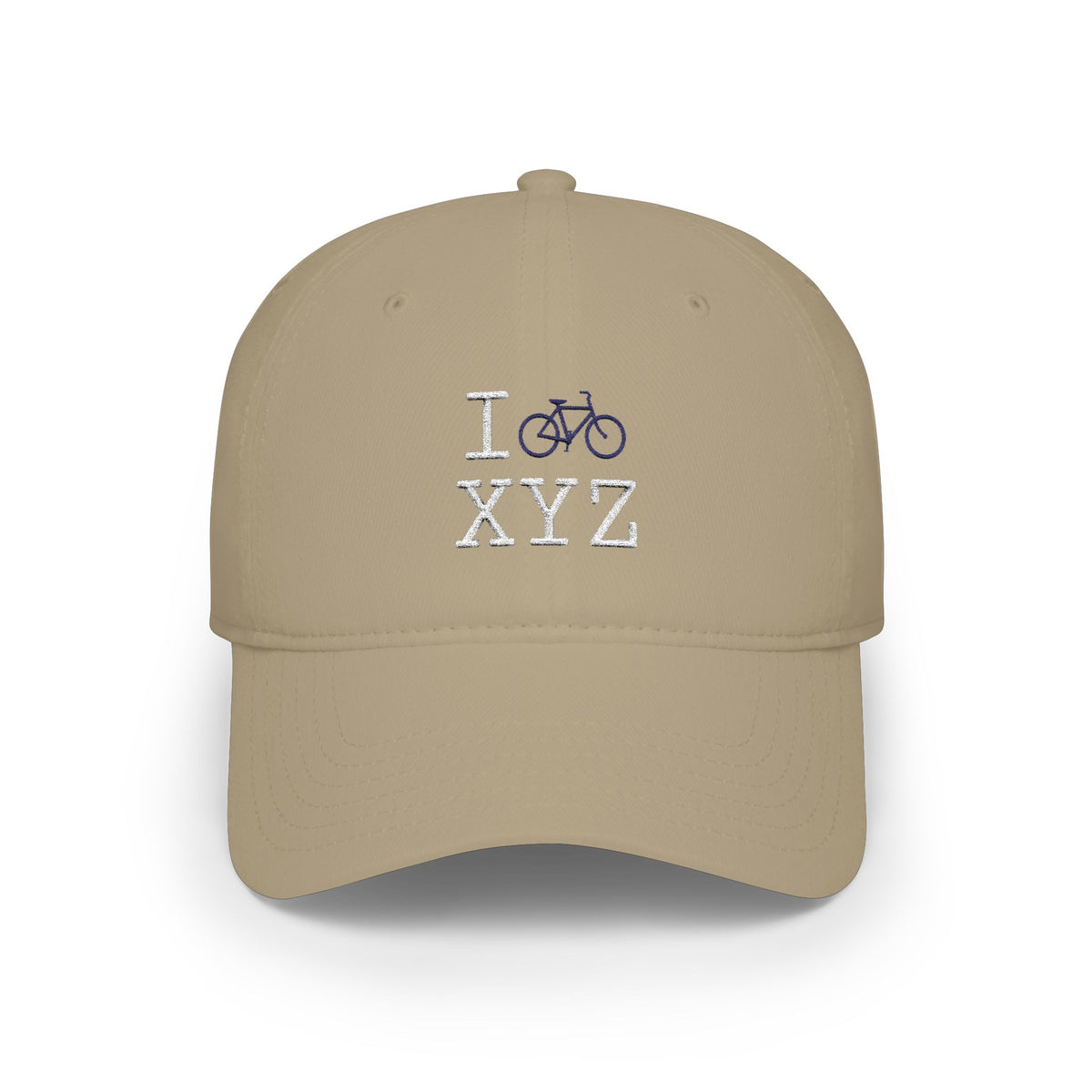I Bike baseball cap, navy bike