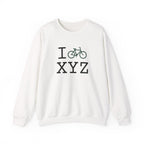I Bike sweatshirt, dark green bike
