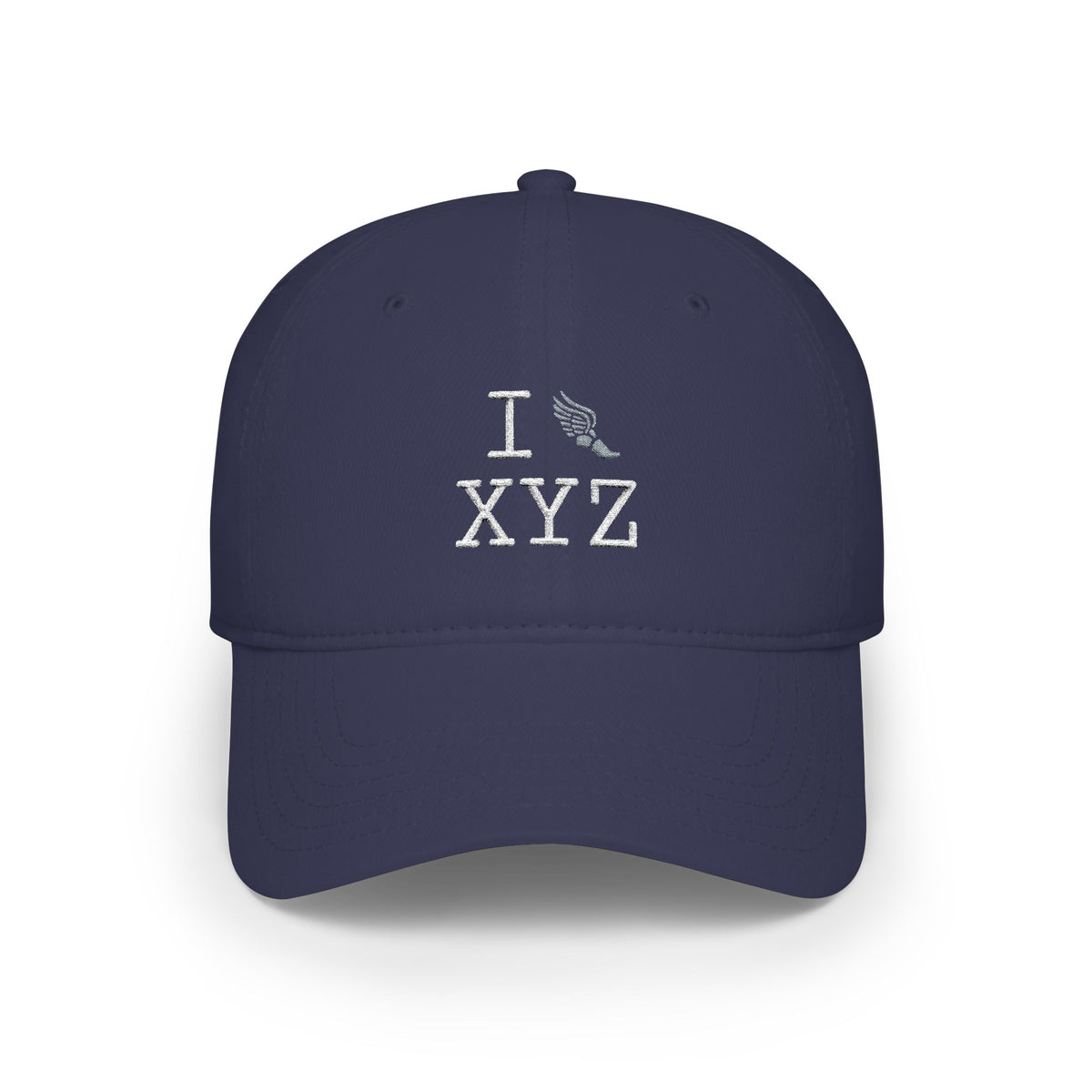 I Run baseball cap, grey logo