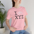 I Bike unisex T, white bike