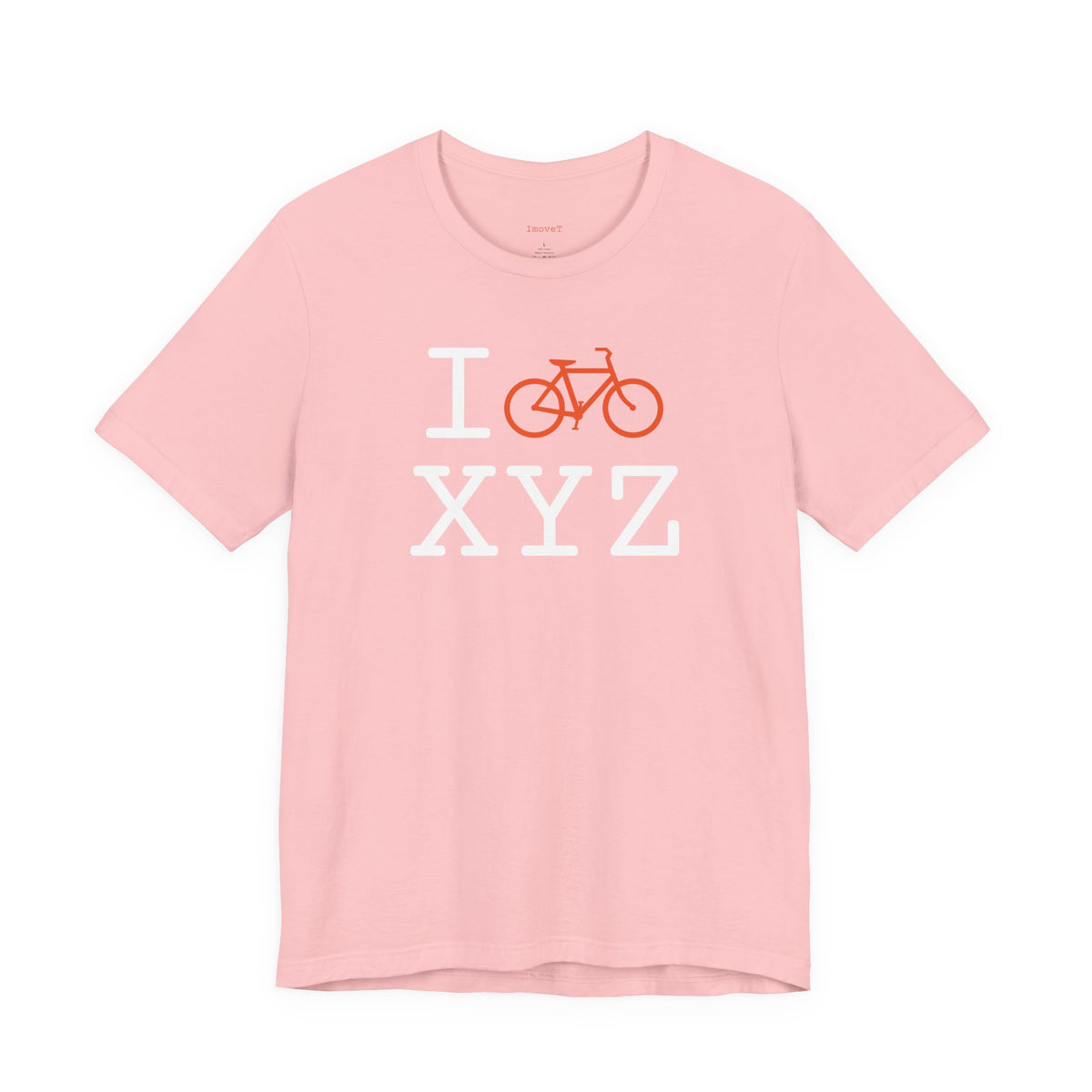 I Bike unisex T, orange bike