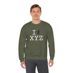 I Hike sweatshirt, black hiker