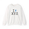 I Hike sweatshirt, light blue hiker