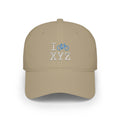 I Bike baseball cap, light blue bike