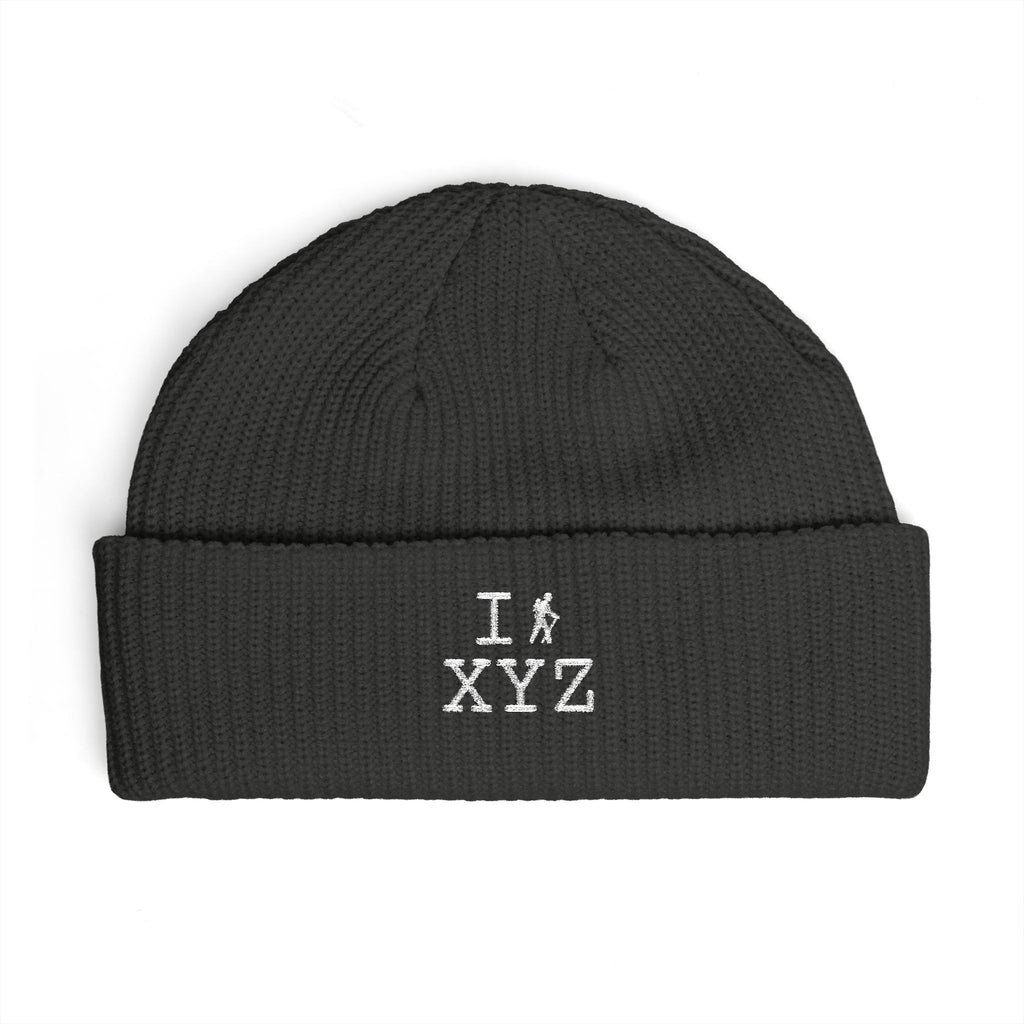 I Hike beanie, white hiker