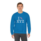 I Run sweatshirt, pink logo