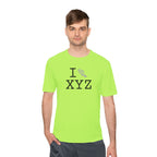 I Run athletic T, grey logo