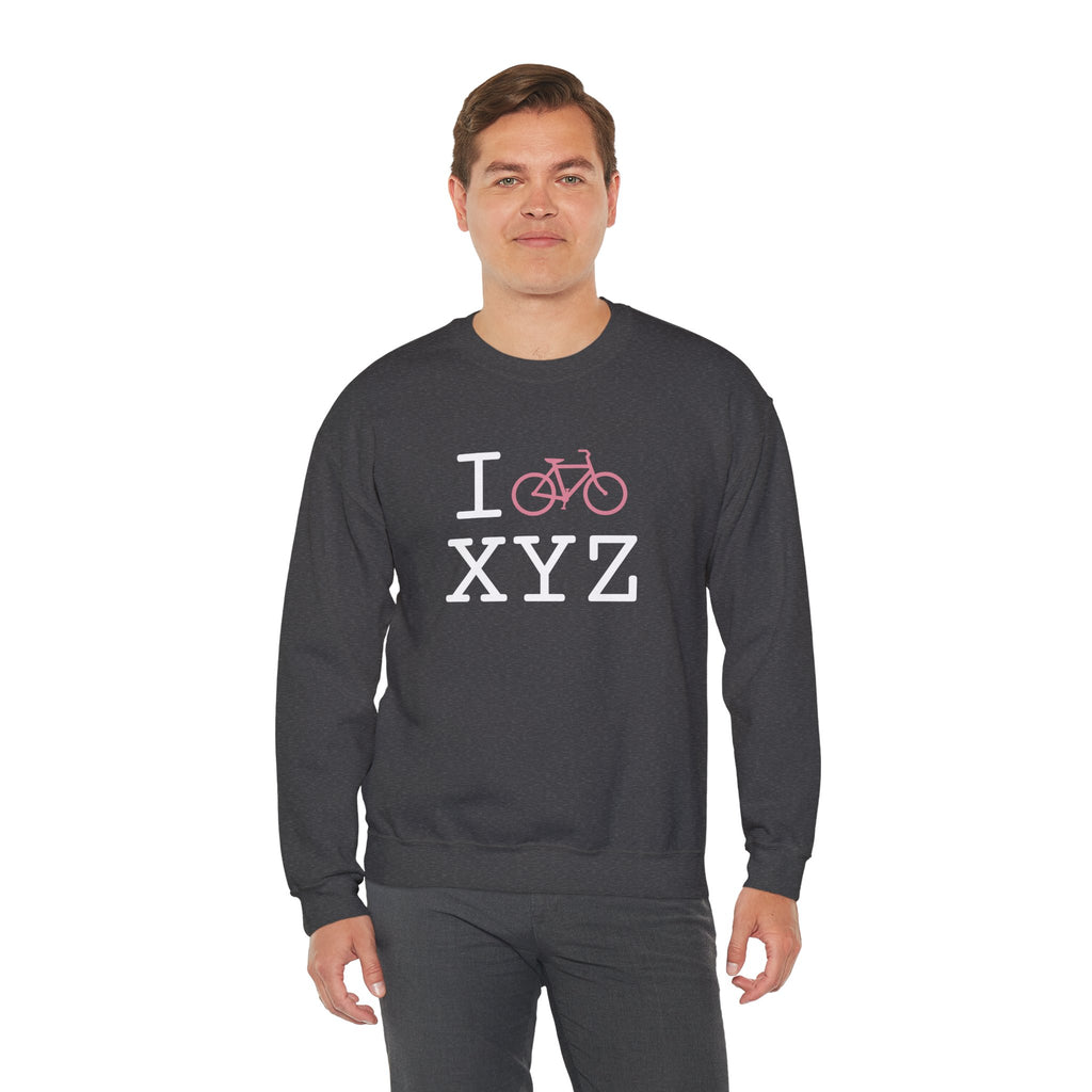 I Bike sweatshirt, pink bike