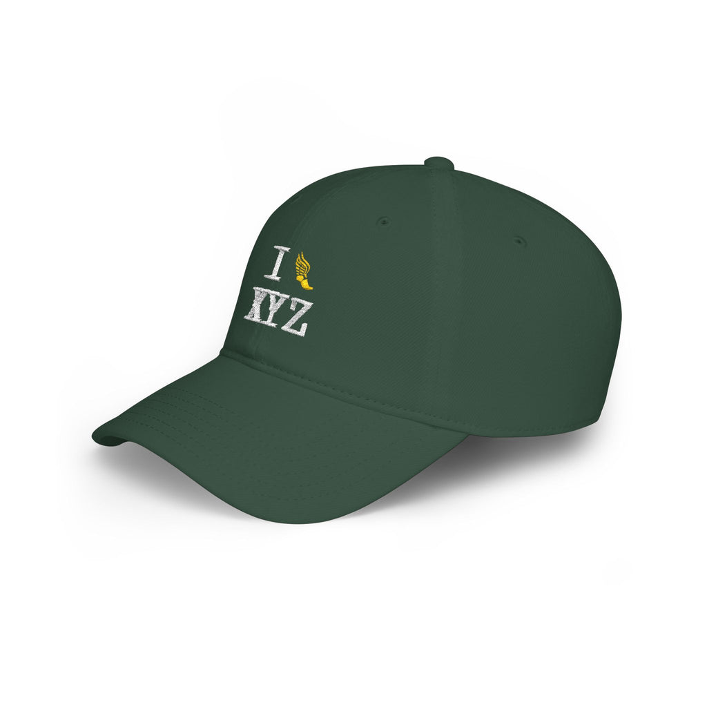 I Run baseball cap, yellow logo