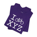 I Bike unisex T, white bike