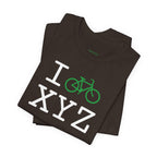 I Bike unisex T, green bike