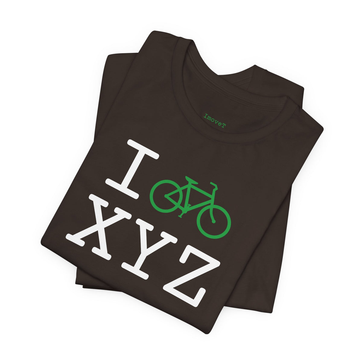 I Bike unisex T, green bike
