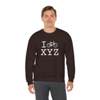 I Bike sweatshirt, white bike