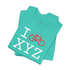 I Bike unisex T, red bike