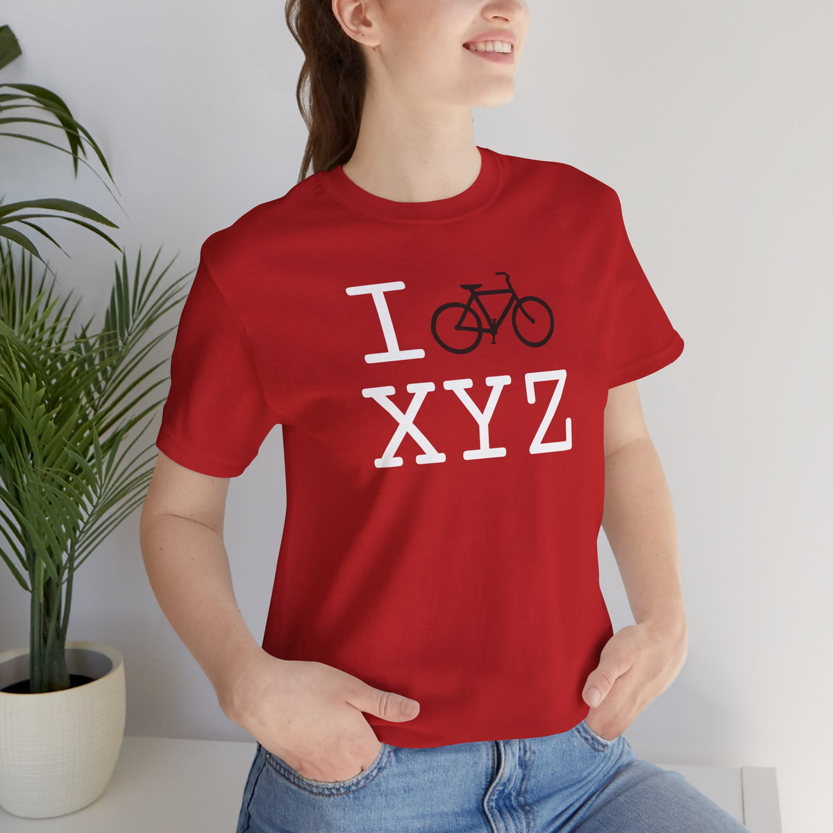 I Bike unisex T, black bike