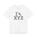 I Run ___ unisex T, brown logo