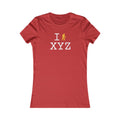 I Hike women's T, yellow hiker