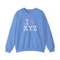 I Run sweatshirt, pink logo
