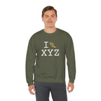 I Run sweatshirt, gold logo