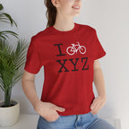 I Bike unisex T, white bike