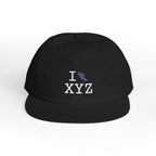 I Run athletic hat, purple logo