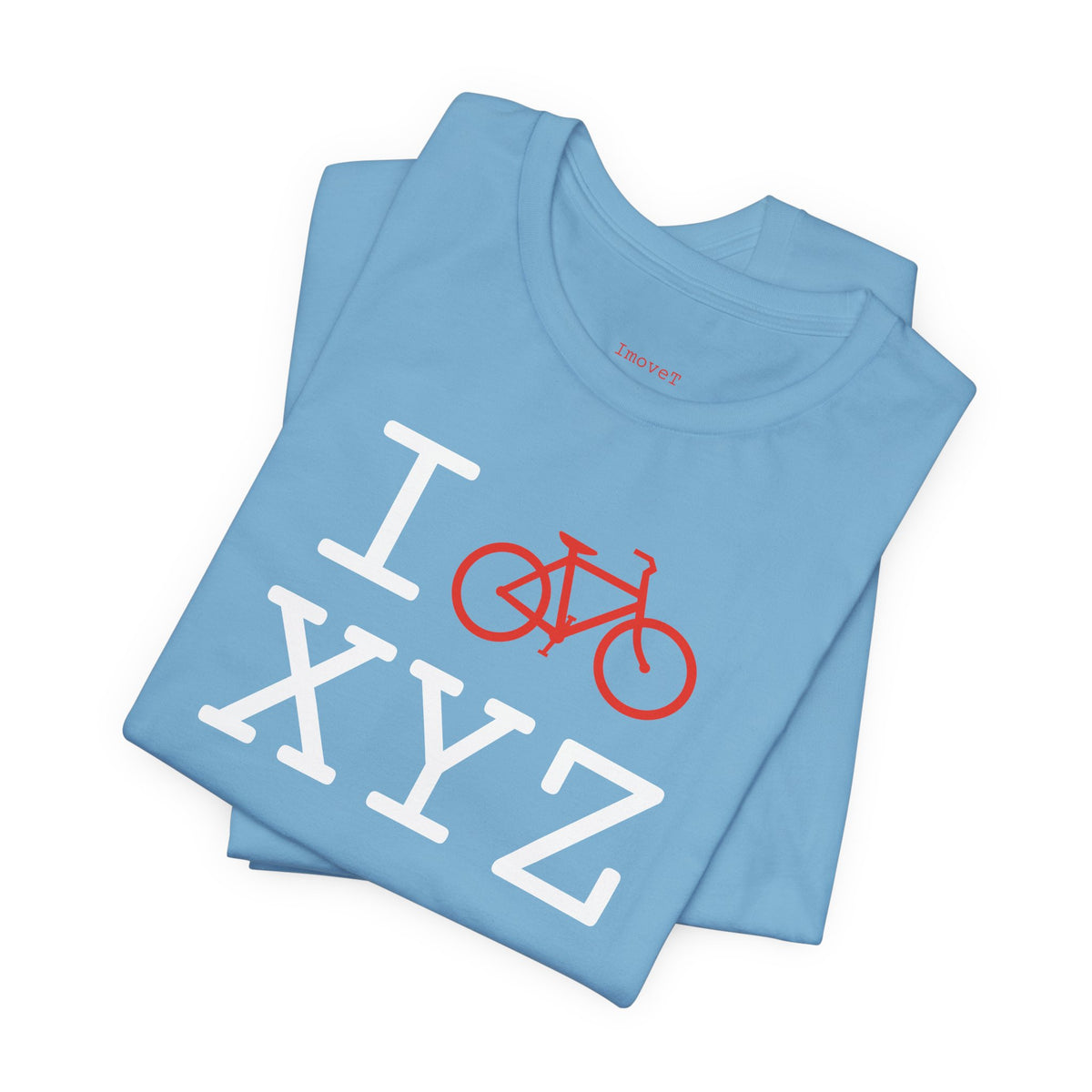 I Bike unisex T, red bike