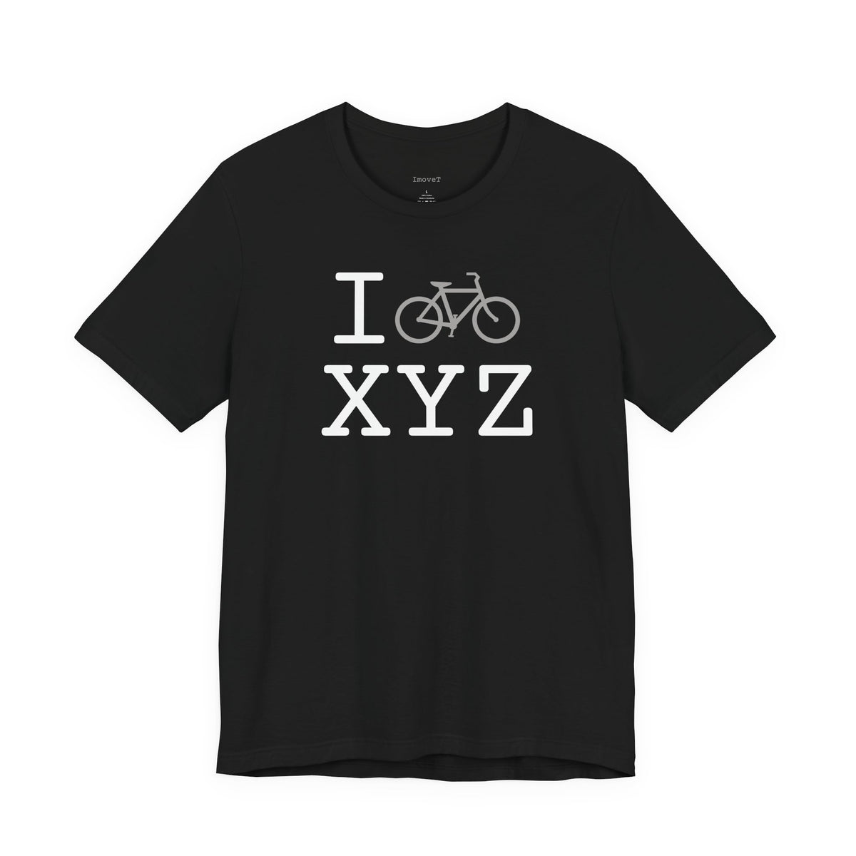 I Bike unisex T, grey bike