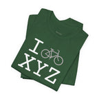 I Bike unisex T, grey bike