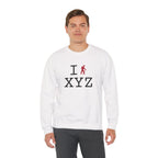 I Hike sweatshirt, red hiker