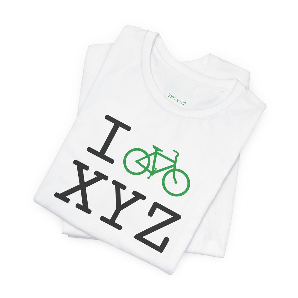 I Bike unisex T, green bike