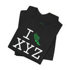 I Run unisex T, green logo