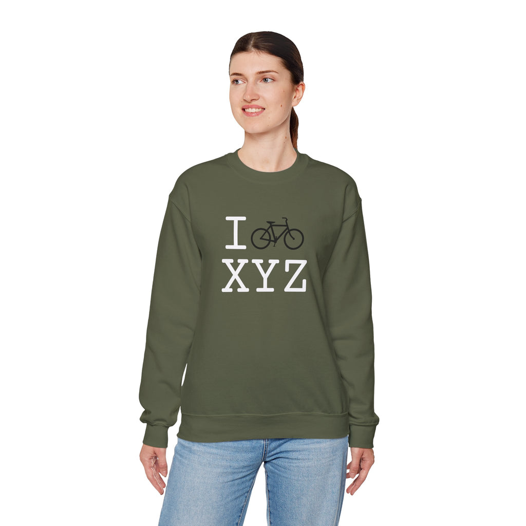 I Bike sweatshirt, black bike