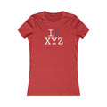 I Hike women's T, blue hiker