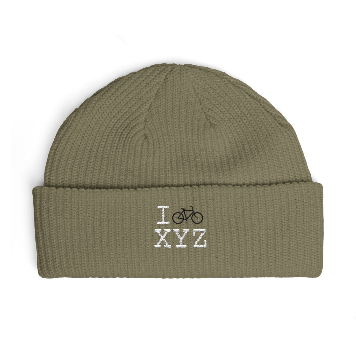 I Bike beanie, black bike