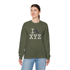 I Run sweatshirt, navy logo