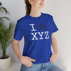 I Bike unisex T, brown bike