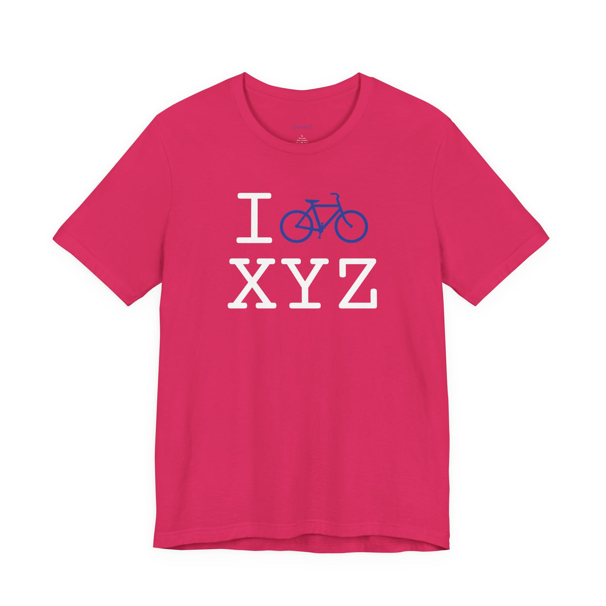 I Bike unisex T, blue bike
