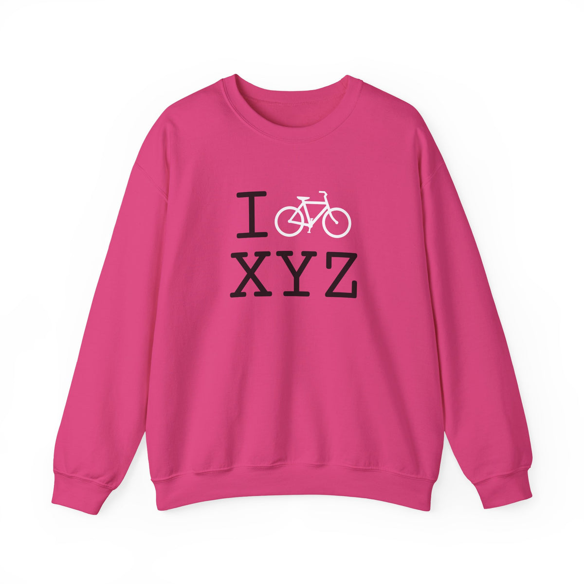 I Bike sweatshirt, white bike