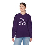 I Run sweatshirt, white logo
