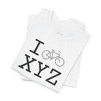 I Bike unisex T, grey bike
