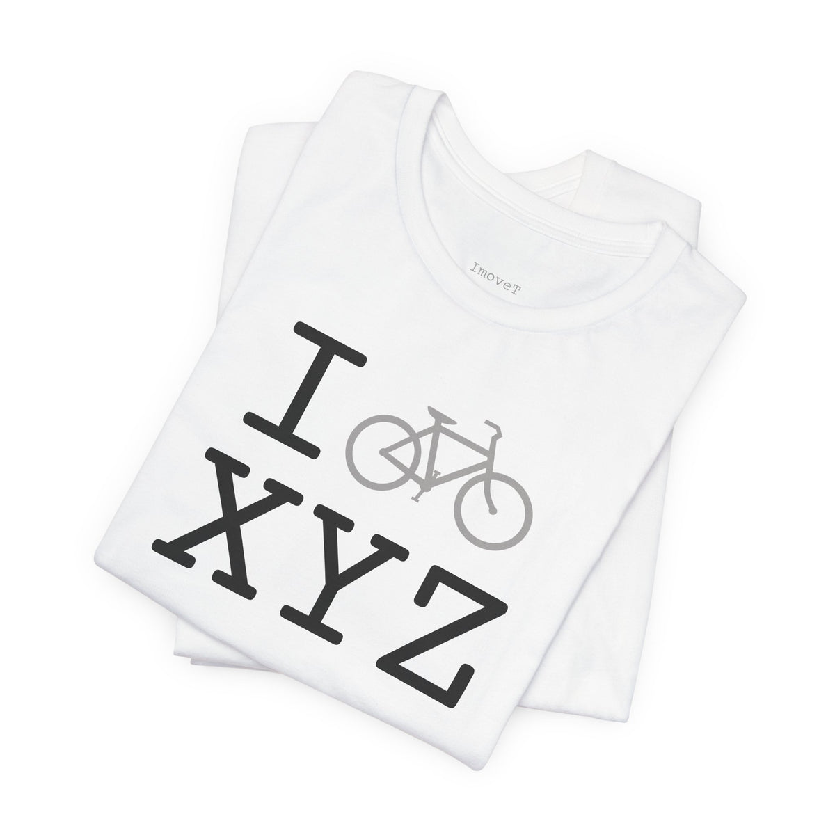 I Bike unisex T, grey bike