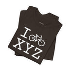 I Bike unisex T, white bike