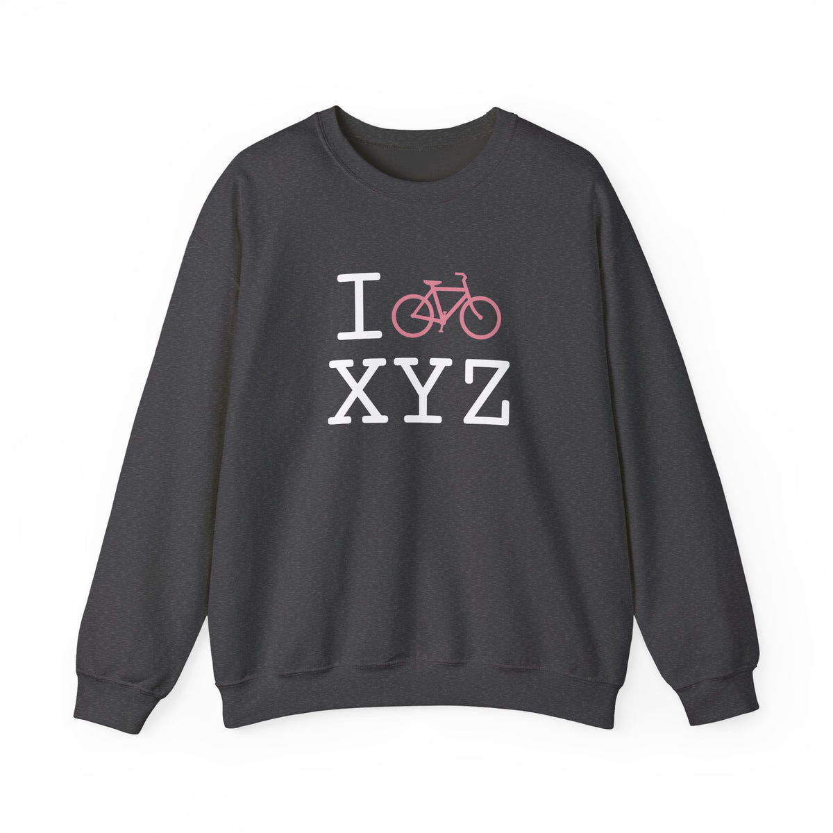I Bike sweatshirt, pink bike