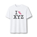 I Run ___ athletic T, hot pink logo