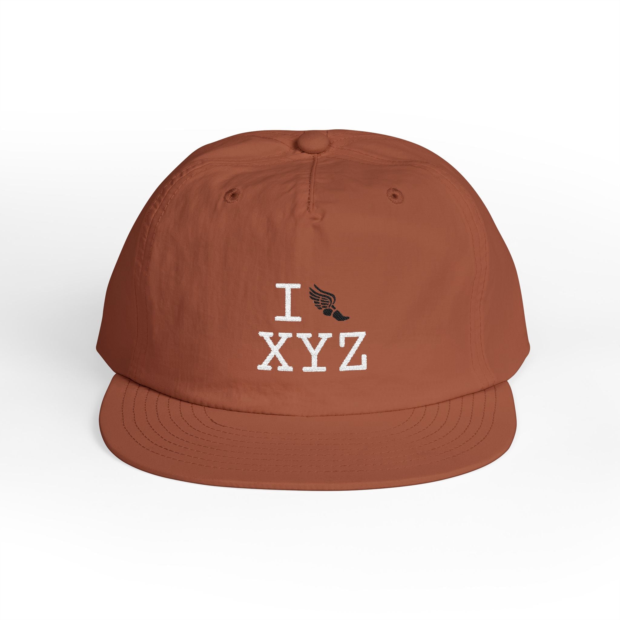 I Run athletic hat, black logo