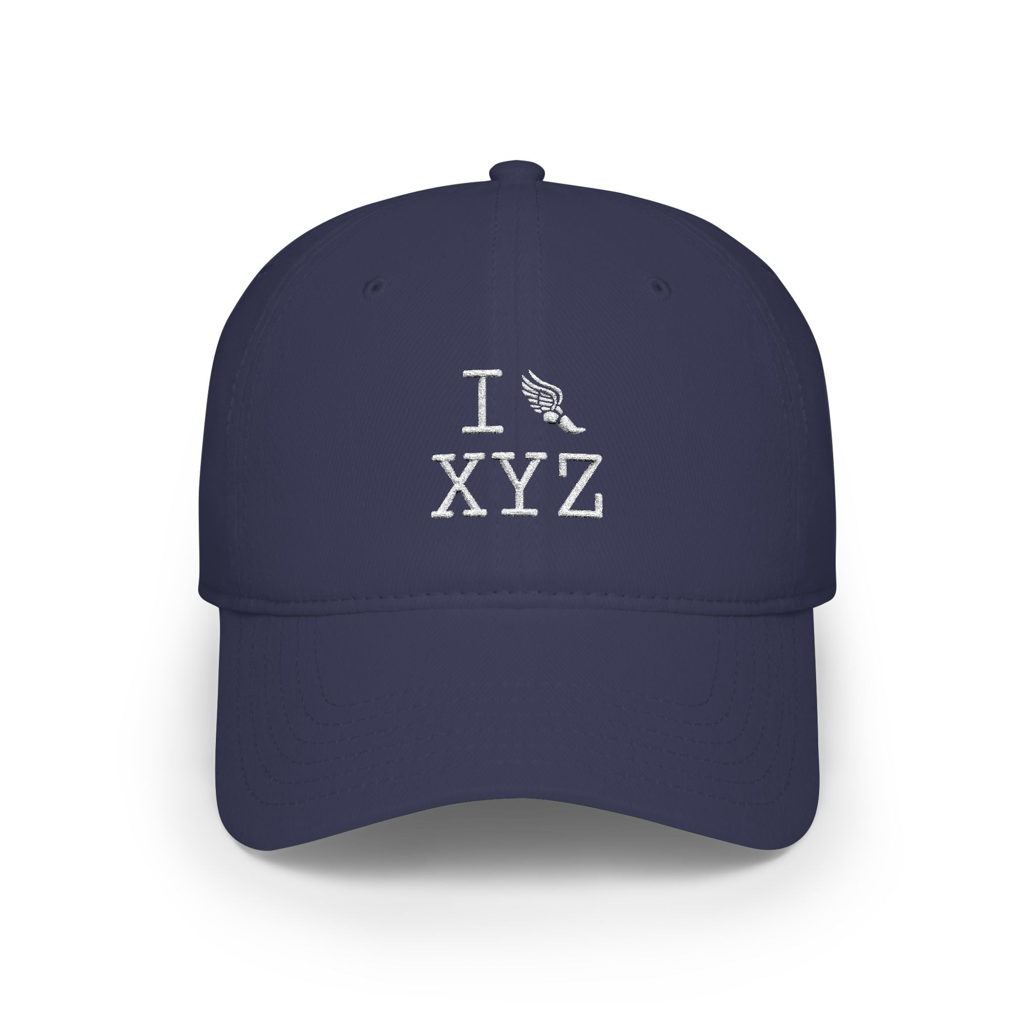 I Run baseball cap, white logo