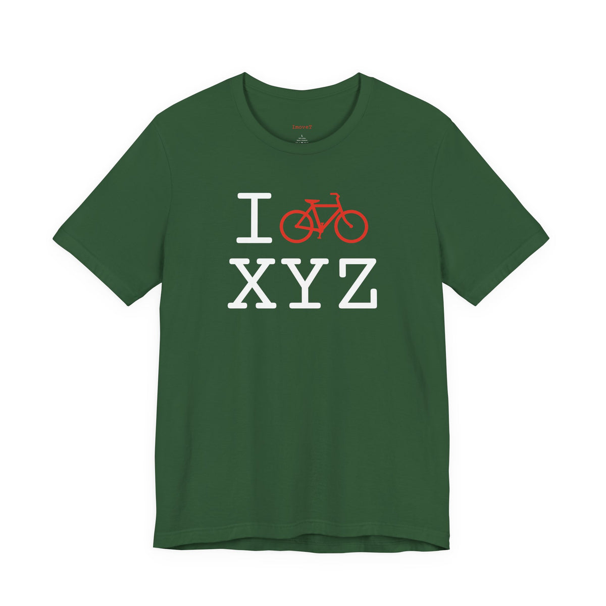 I Bike unisex T, red bike