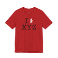I Hike unisex T, white hiker