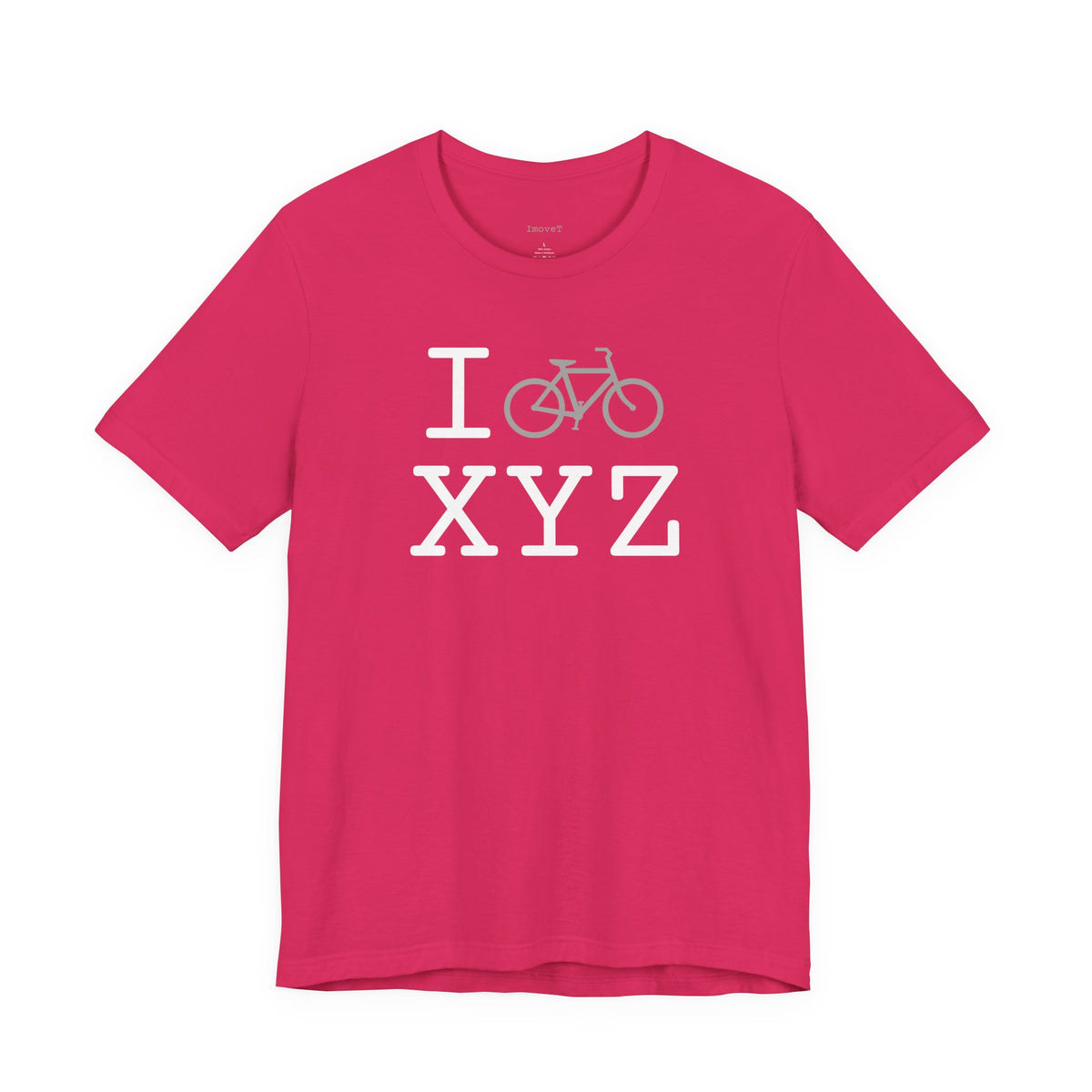 I Bike unisex T, grey bike