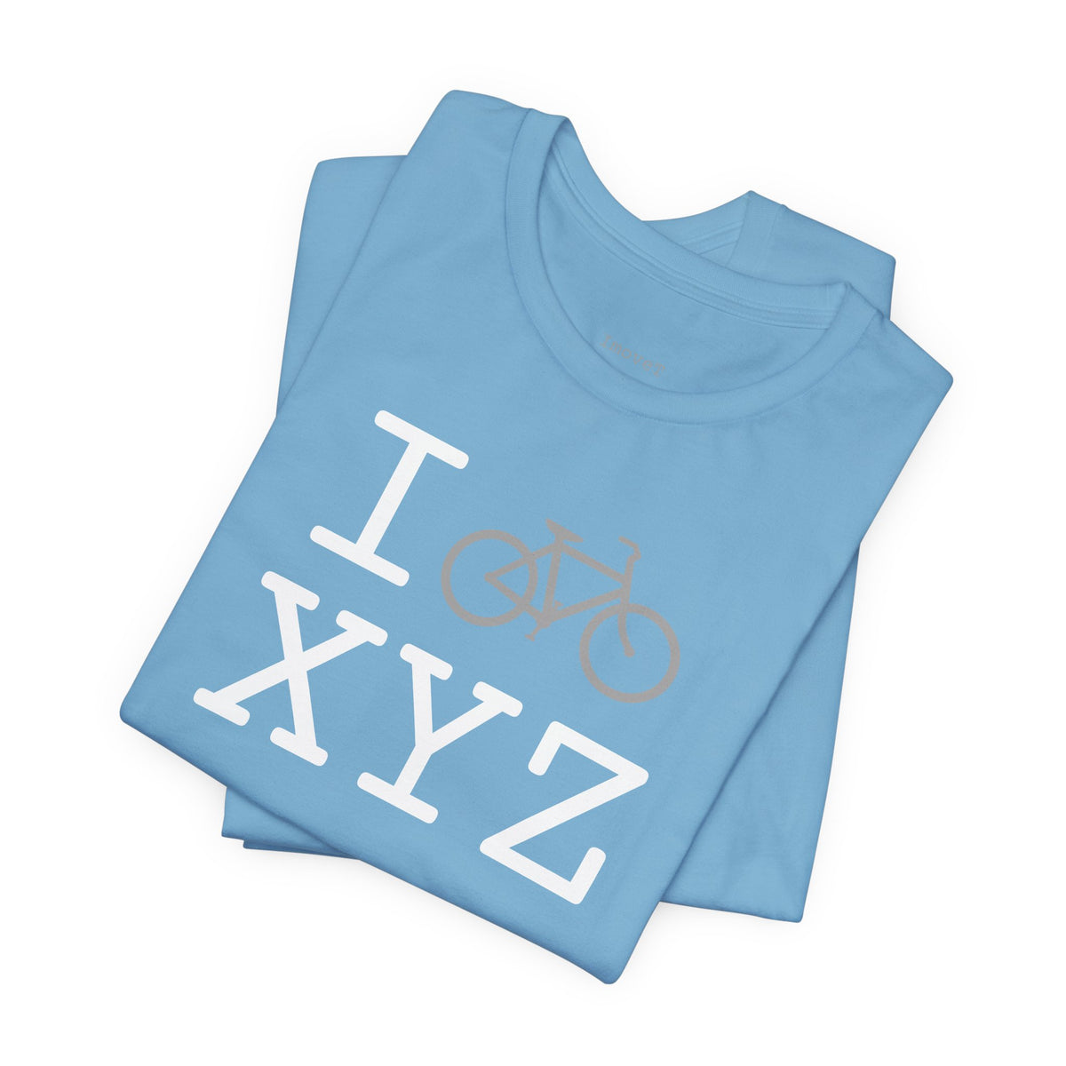 I Bike unisex T, grey bike